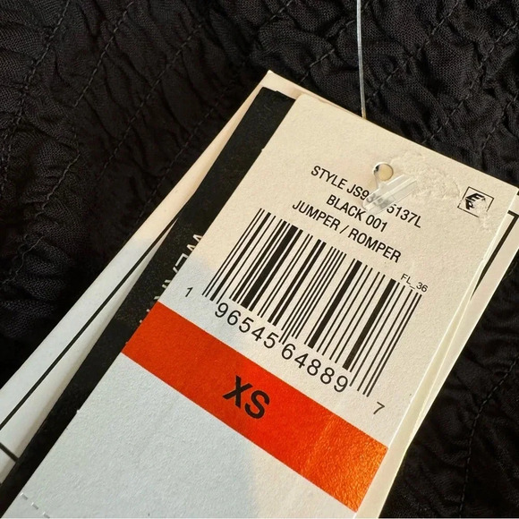 1.STATE Women's Strapless Wide Leg Jumpsuit Swimsuit Coverup Black Size XS NWT - Picture 12 of 15